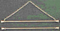Double Brass Rod Bellpull Hardware